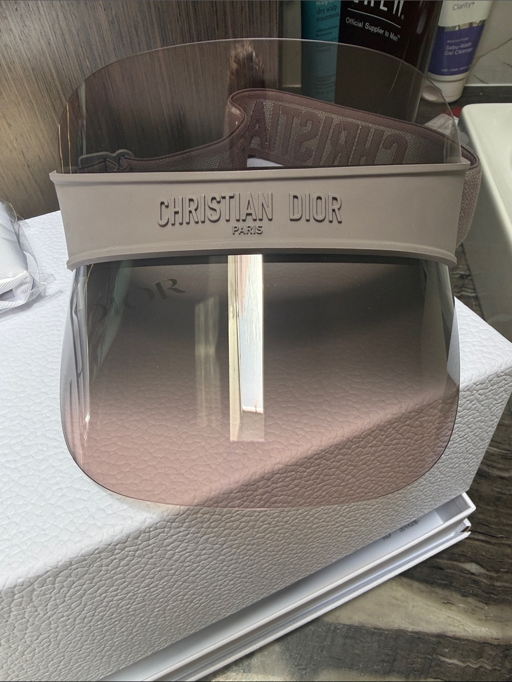 Dior Visor - DiorClub V1U - Mink Gray New w Box - Picture 9 of 17